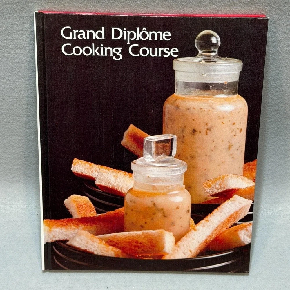Vintage 1972 Grand Diplôme Cooking Course Vols 13-16 HC Cookbook Gourmet Recipes